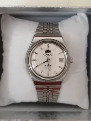 Reloj Automático Orient Plata Blanco