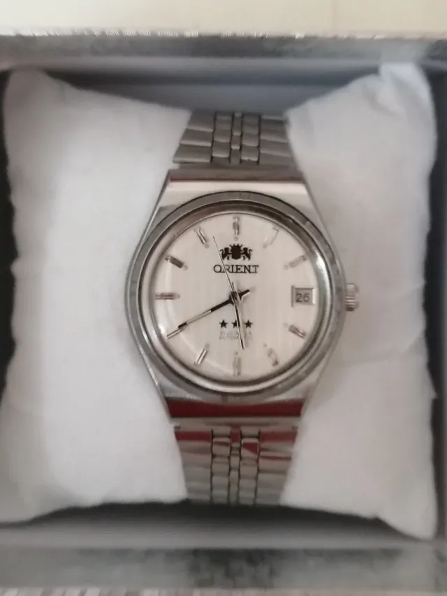 Reloj Automático Orient Plata Blanco