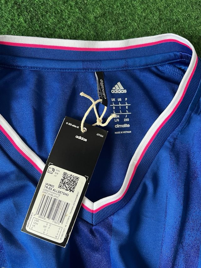 Camiseta Adidas Y2K Blokecore Azul Talla XL