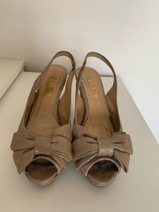 Zapatos de tacón LODI dorados talla 36