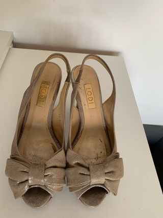 Zapatos de tacón LODI dorados talla 36