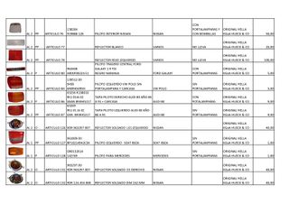 STOCK RECAMBIOS DE COCHES - HELLA (1.112 uds)