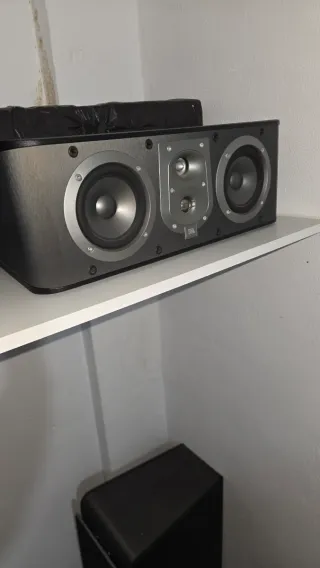 Altavoz Central JBL Negro/Plateado