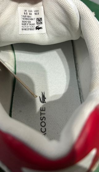 Zapatillas Lacoste Retro Blancas Azul Rojas