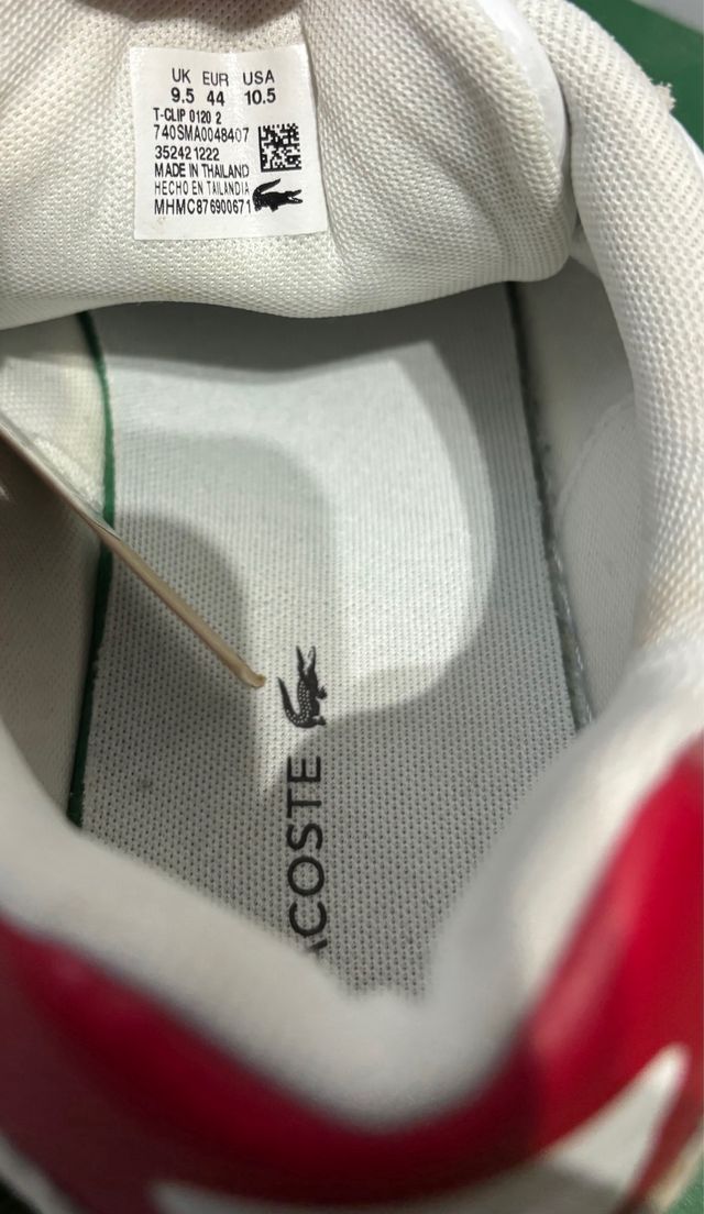 Zapatillas Lacoste Retro Blancas Azul Rojas