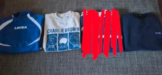 Lote 3 jerseys sudadera Adidas y Legea Talla S