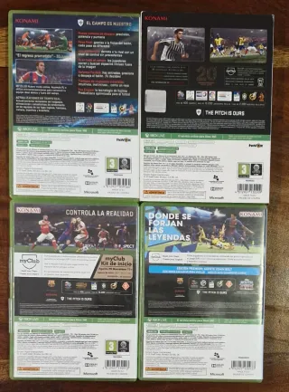 🇪🇦 Lote 4 Juegos fútbol PES para Xbox 360