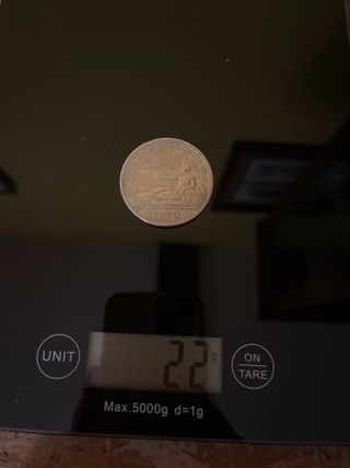 Moneda 5 Pesetas 1870 España