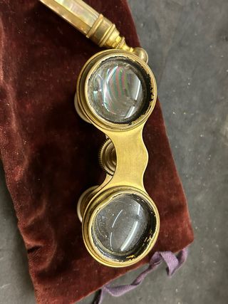 Antiguos binoculares de Nácar para teatro