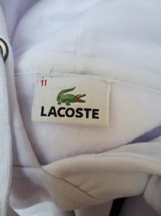 Sudadera Lacoste Blanca