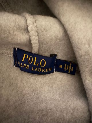 Felpa con cappuccio Ralph Lauren grigia