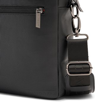 Borsello uomo DAVIDOFF PARIS in pelle nera