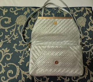 Bolso de fiesta plateado elegante