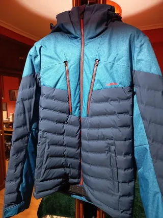 Anorak plumífero Nieve azul/teal