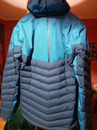 Anorak plumífero Nieve azul/teal