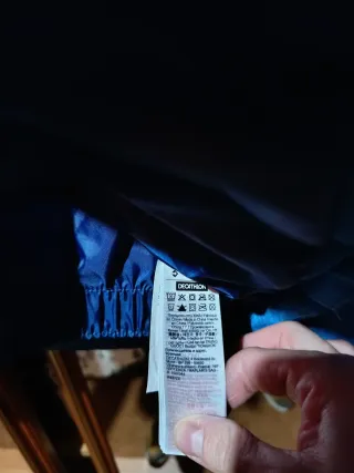 Anorak plumífero Nieve azul/teal