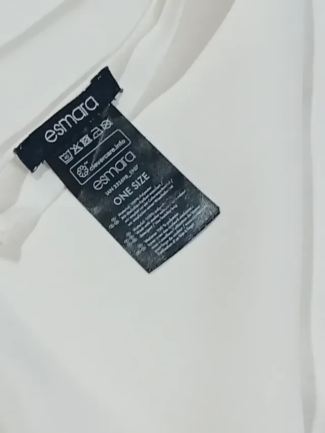 Spolverino Esmara bianco con nappe