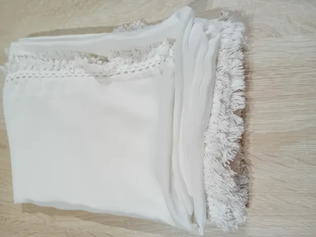 Spolverino Esmara bianco con nappe
