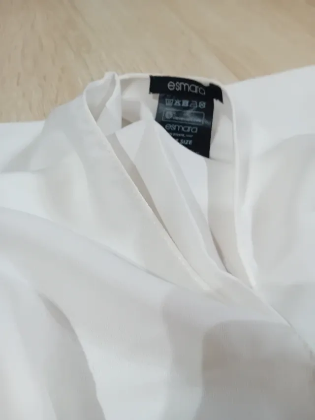 Spolverino Esmara bianco con nappe