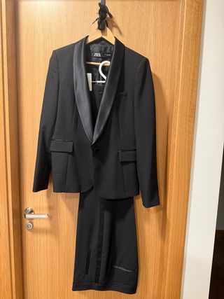 Traje de fiesta Zara negro mujer