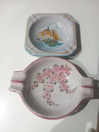2 Posacenere Ceramica Anni '60