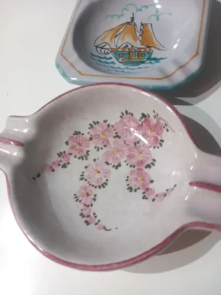2 Posacenere Ceramica Anni '60