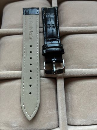 Correa de reloj en piel de becerro para Omega