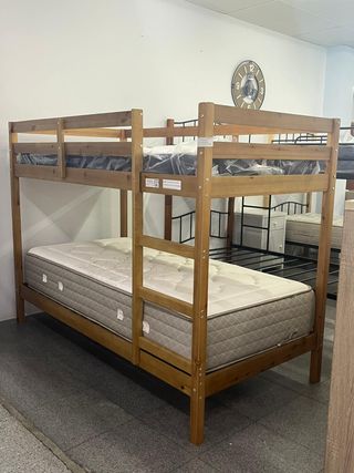 Nueva litera de madera 90x190 en oferta