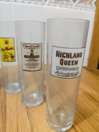 Juego 6 vasos whisky marcas