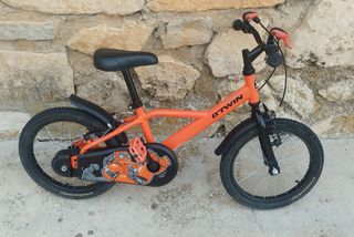 Bicicleta Infantil Btwin 16 Naranja