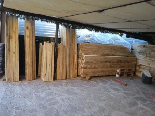 Vigas de madera para construcción