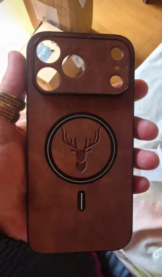 Funda iPhone 17 Pro Max con Magsafe Cuero Marrón