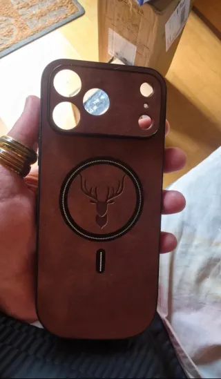 Funda iPhone 17 Pro Max con Magsafe Cuero Marrón