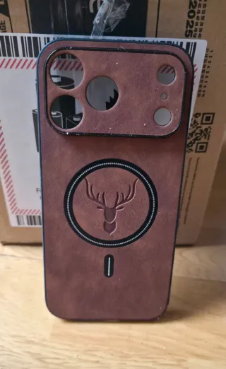 Funda iPhone 17 Pro Max con Magsafe Cuero Marrón