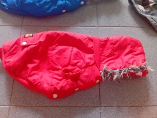Cappottini rosso e blu per cane