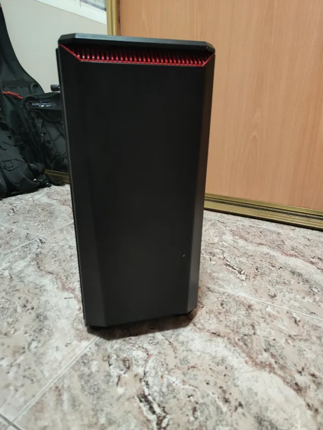 Caja PC ATX Negra/Roja Cristal Templado