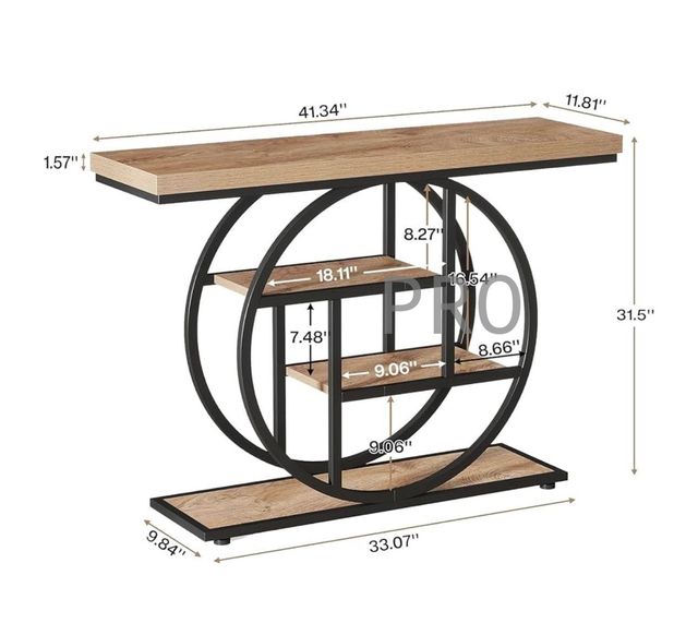 Mesa consola de diseño industrial