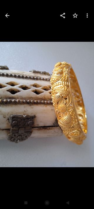 Pulsera India Chapada Oro 24K