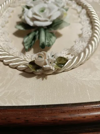 Quadro Stile Arte Povera Rose Ceramica