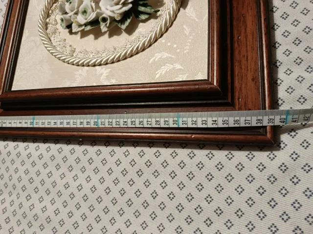 Quadro Stile Arte Povera Rose Ceramica