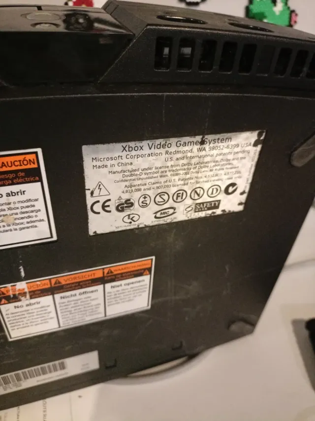 Xbox Original Microsoft Negra