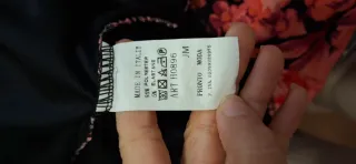 Vestido fiesta estampado floral T. U.