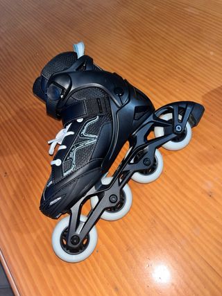Patines en línea negros 4 ruedas