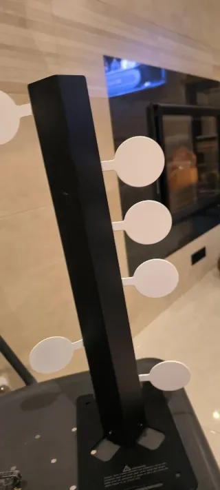 Diana metálica móvil para tiro