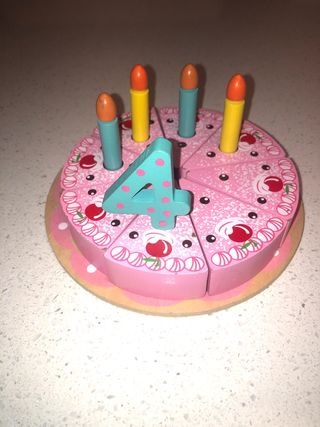 Tarta de Cumpleaños Madera Juguete