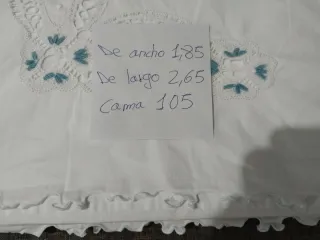 Sábana antigua cama 105