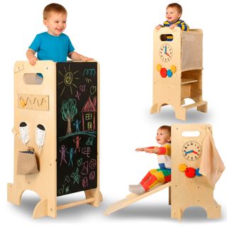 TORRE DI APPRENDIMENTO MONTESSORI IN LEGNO