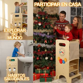TORRE DI APPRENDIMENTO MONTESSORI IN LEGNO