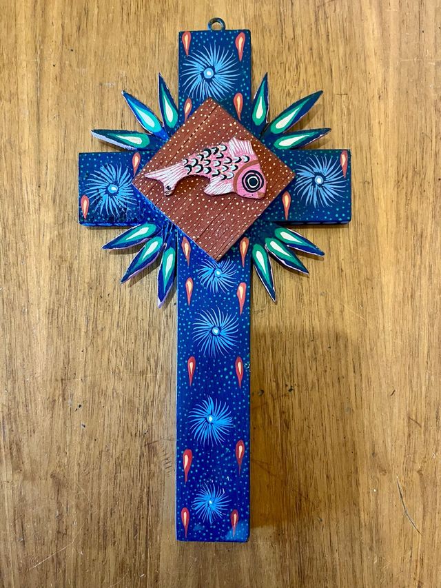 Croce artigianale in legno OAXACA Messico