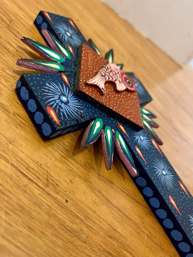 Croce artigianale in legno OAXACA Messico